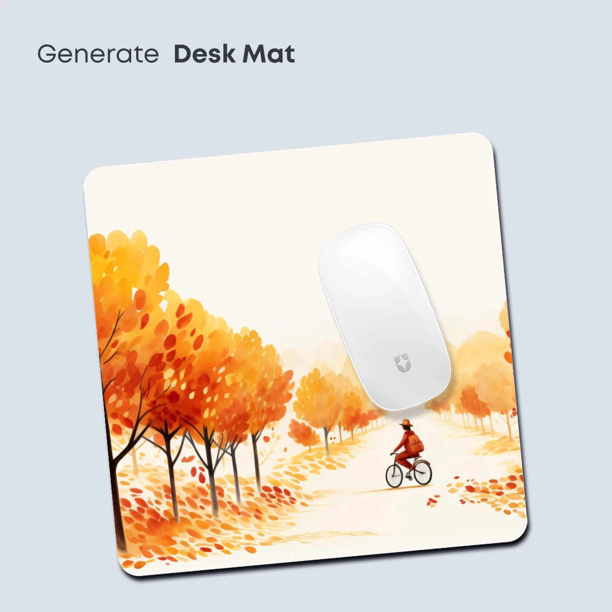 Autumnal Ride: A Vibrant Pathway of Orange Leaves - Image 4