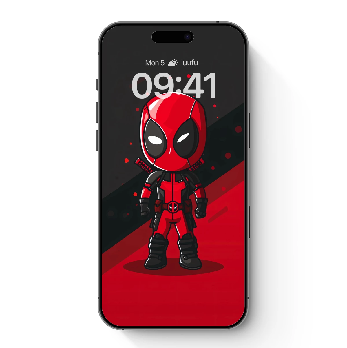 Chibi Deadpool: Bold Red and Black Heroic Charm