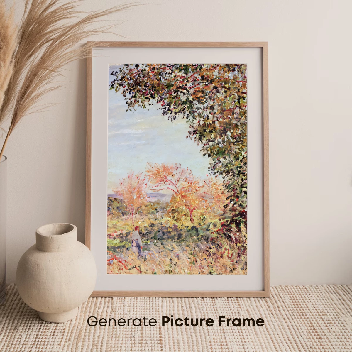 Autumn's Palette: Impressionist Landscape - Image 7
