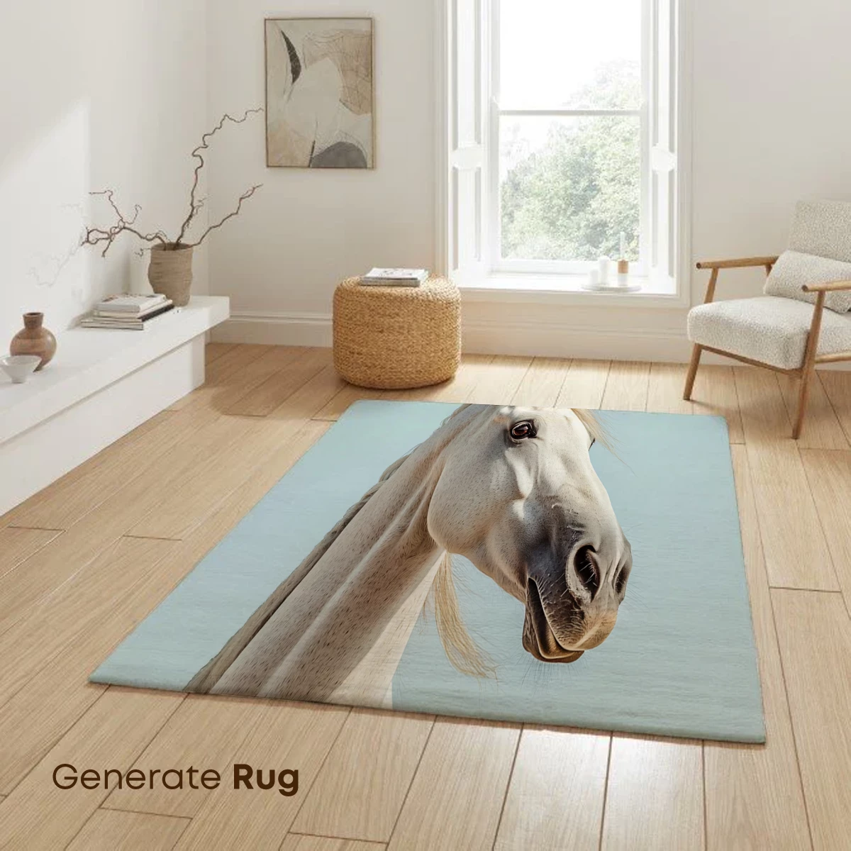 Elegant White Stallion Against Serene Sky - Image 6