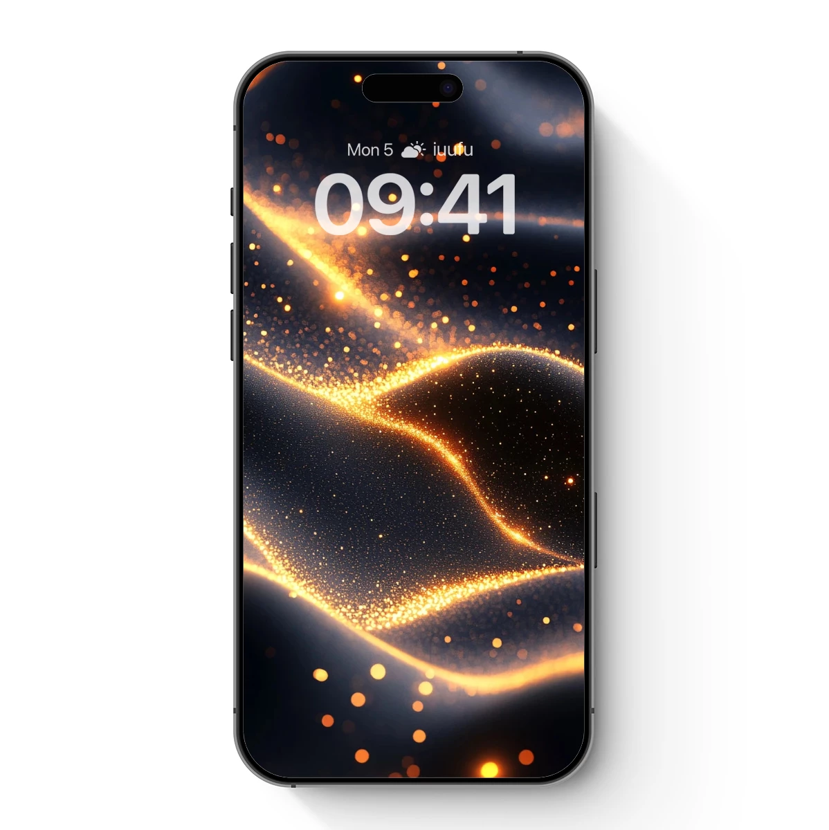 Golden Wave Symphony: Abstract Luminescence