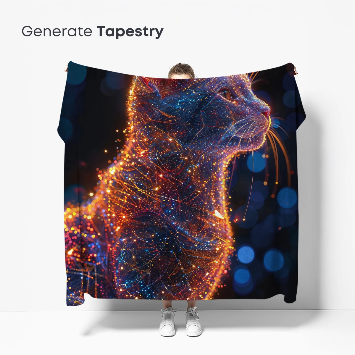 Cosmic Cat: Glittering Constellation Fur - Image 5