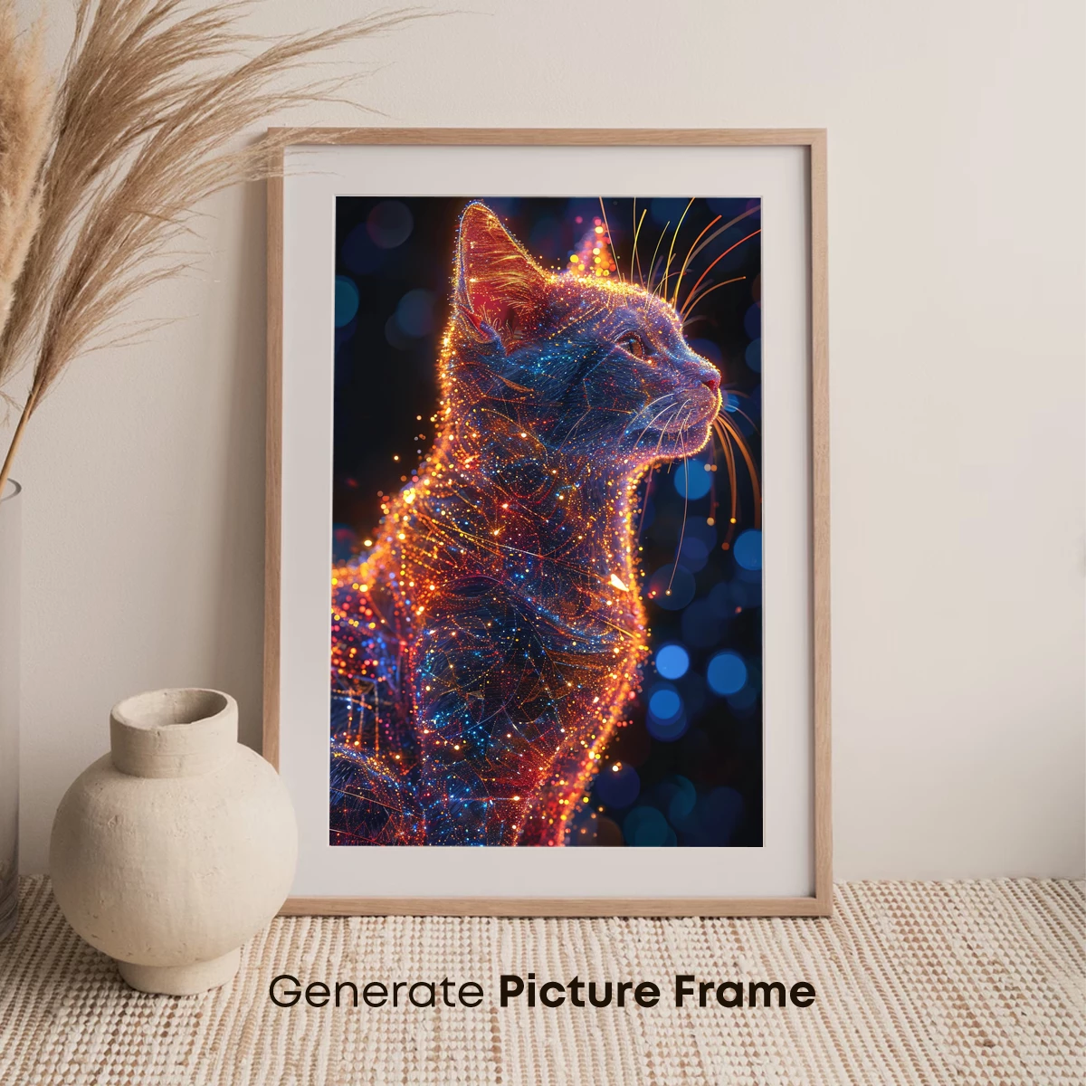 Cosmic Cat: Glittering Constellation Fur - Image 7