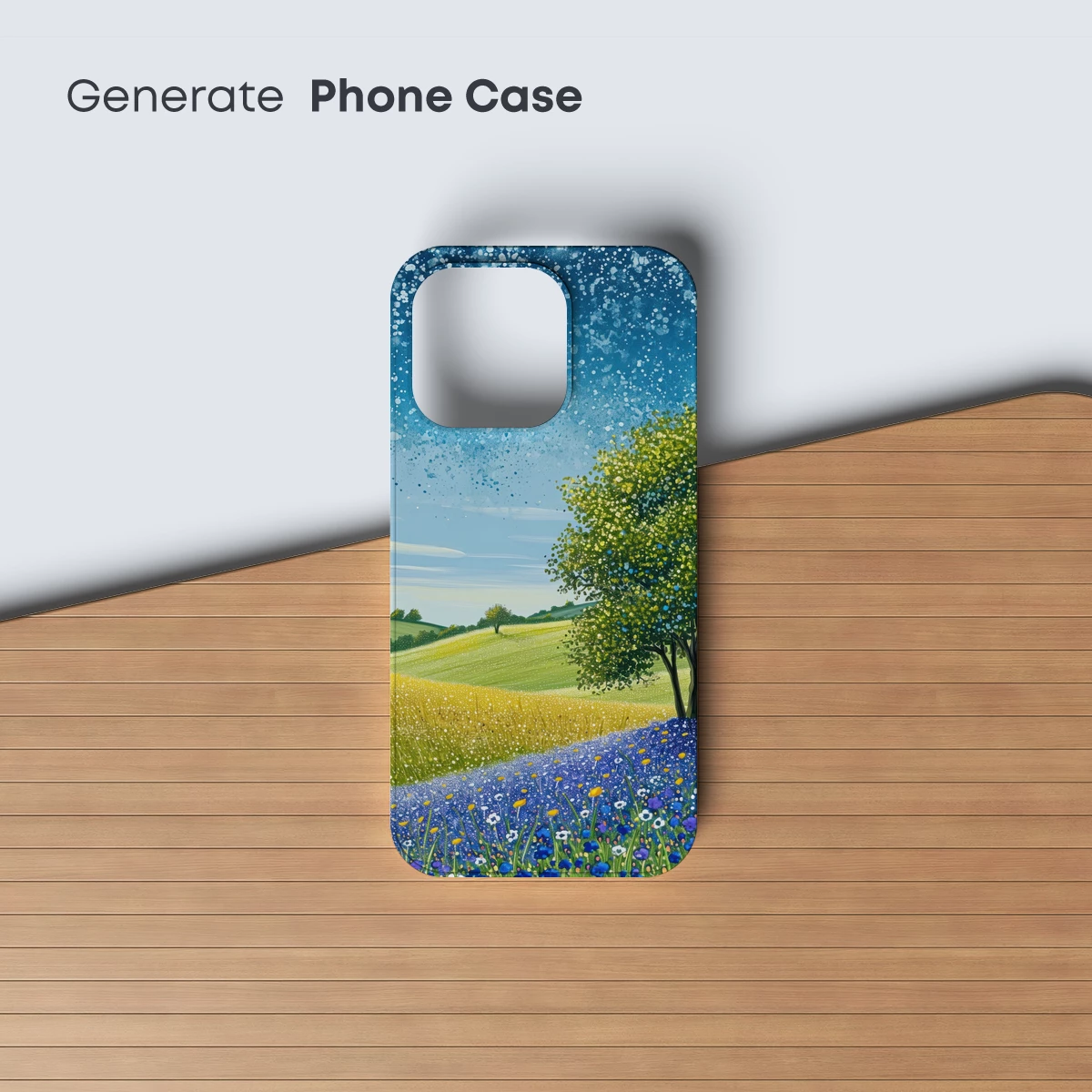 Enchanted Floral Landscape: A Vivid Spring Symphony - Image 3