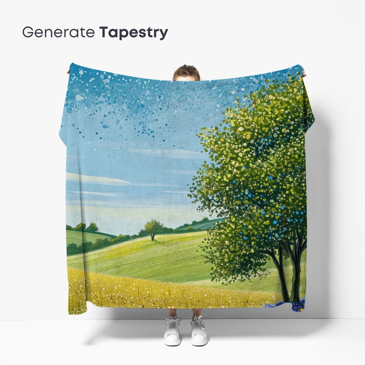 Enchanted Floral Landscape: A Vivid Spring Symphony - Image 5