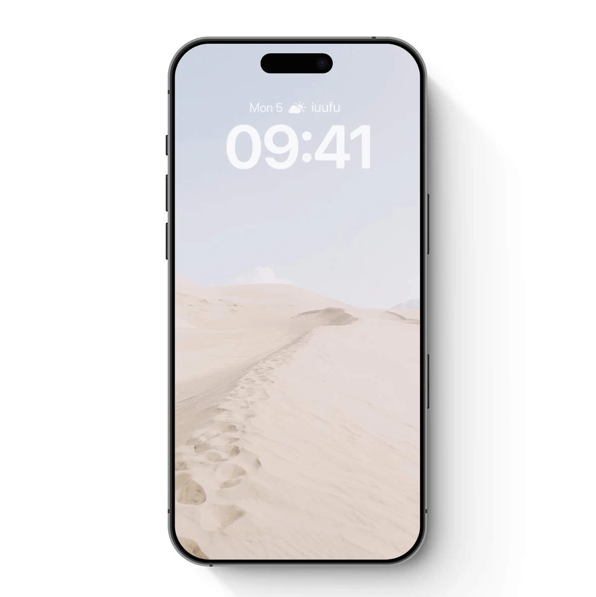 Desert Solitude: Footprints in Sand Dunes