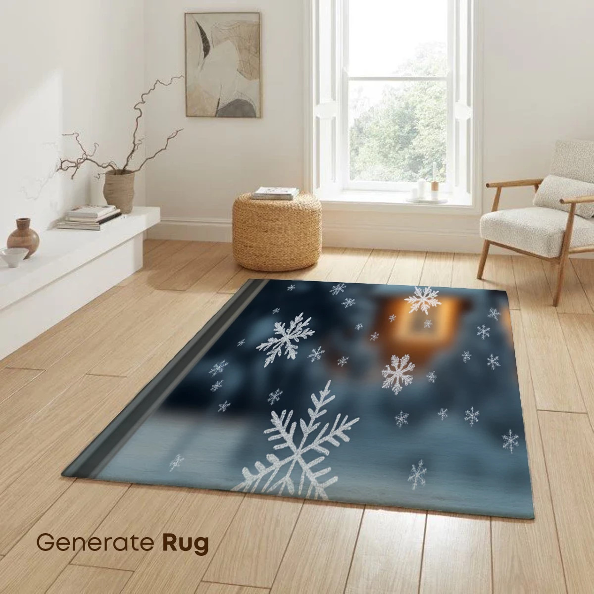 Frosty Snowflake Symphony on Glass - Image 6