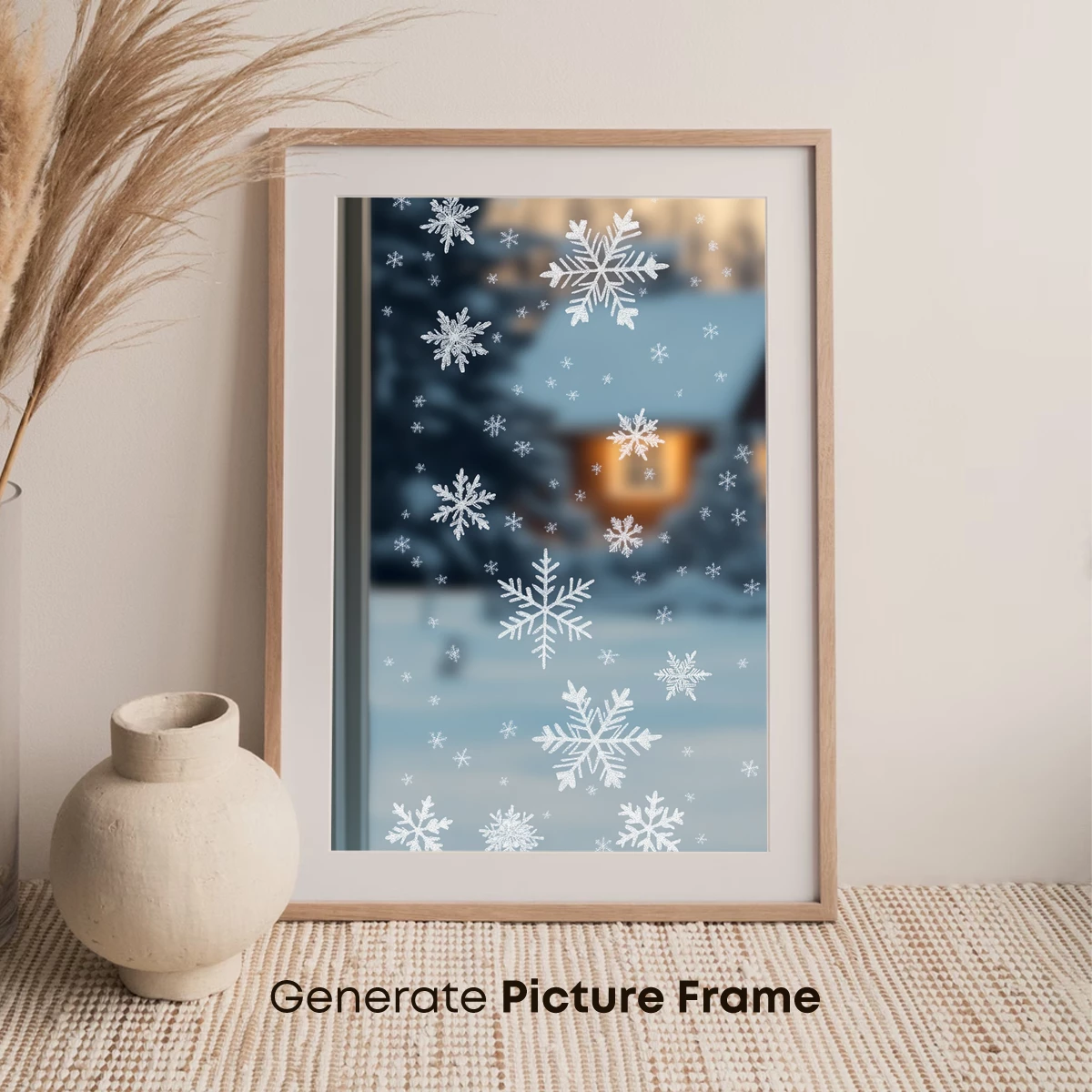 Frosty Snowflake Symphony on Glass - Image 7