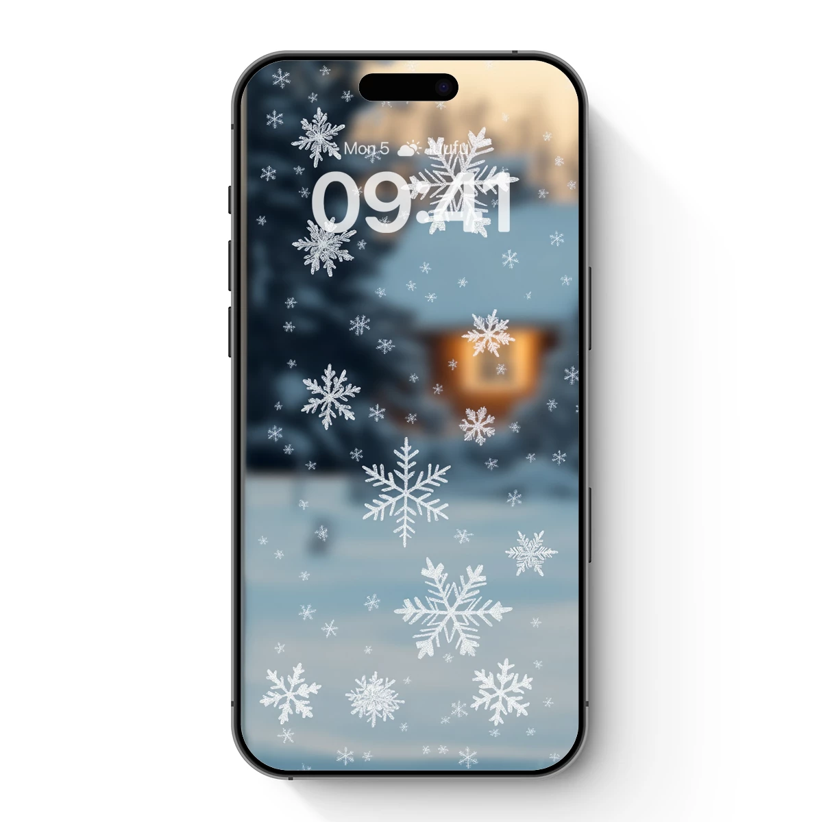 Frosty Snowflake Symphony on Glass