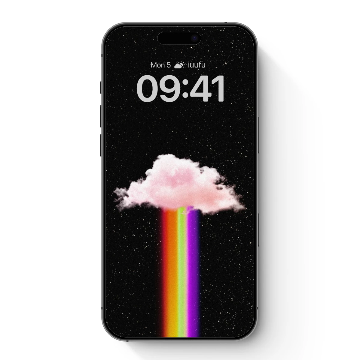 Cosmic Cloud Rainbow: Dreamy Night Sky Art