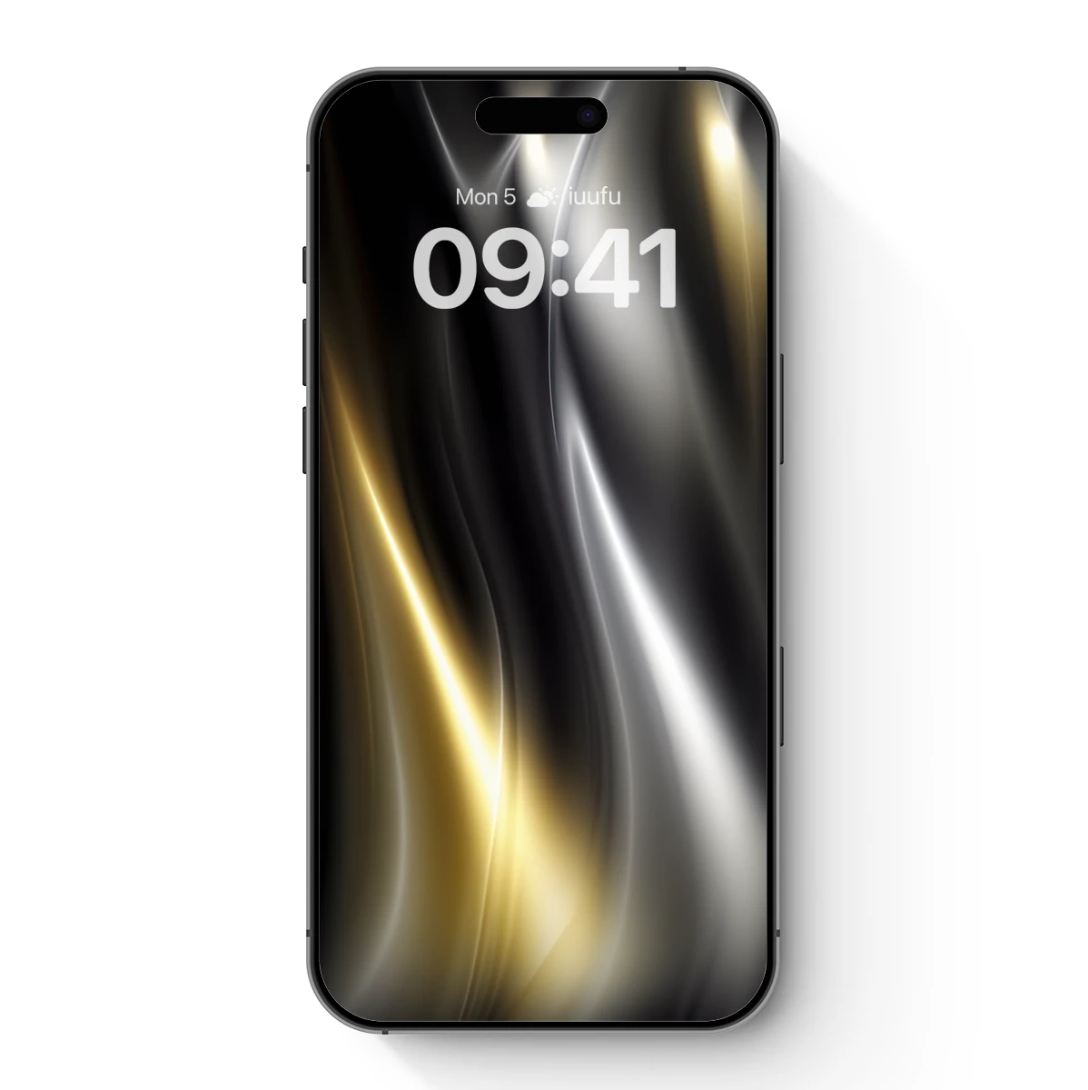 Elegant Silk Symphony: Gold and Silver Waves