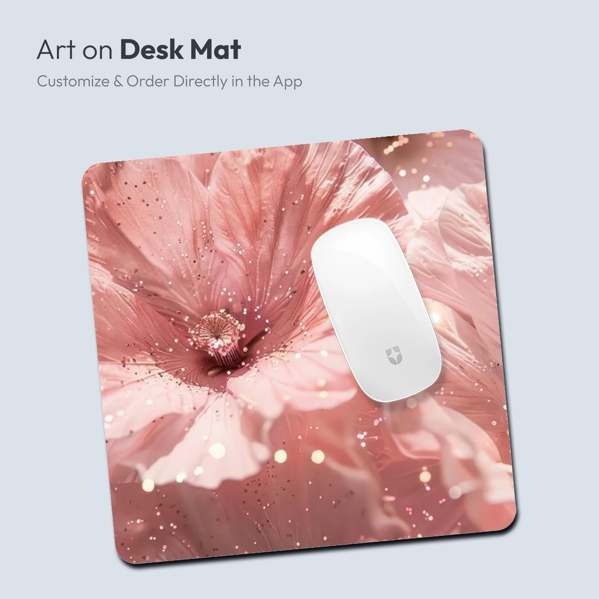 Blush Blossoms: Glittering Petals in Soft Pink - Image 4