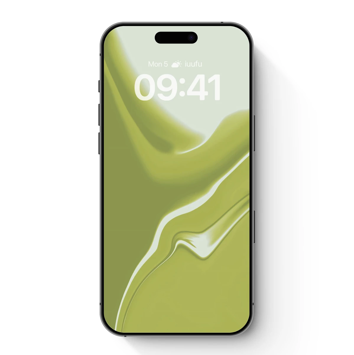 Fluid Green Elegance: Abstract Waves in Motion