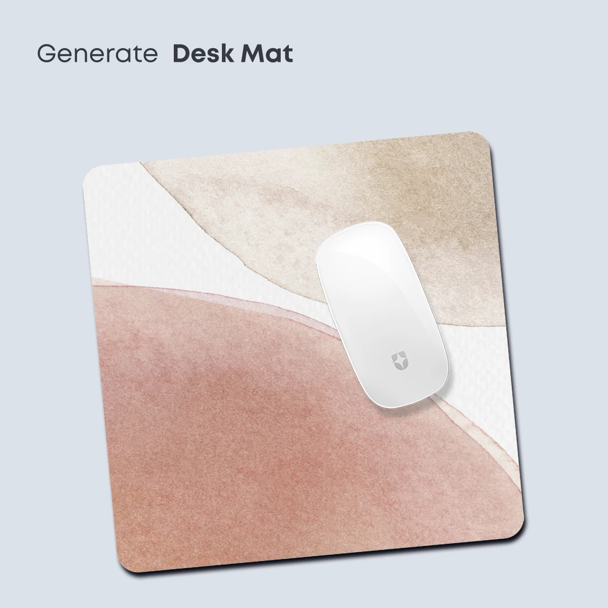 Abstract Watercolor Harmony: Blush and Beige Elegance - Image 4