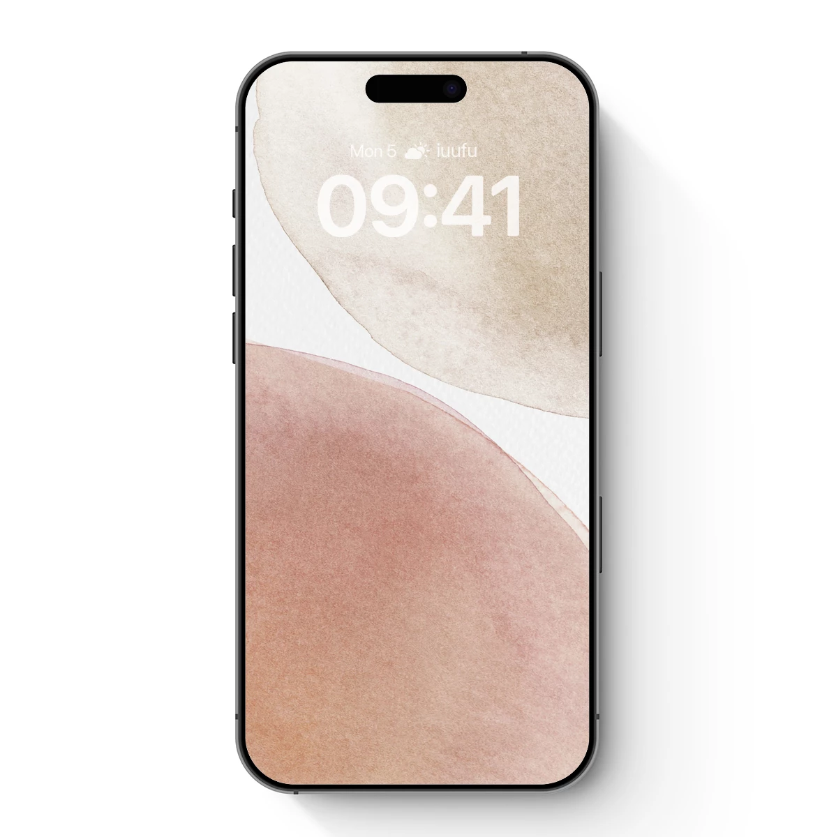 Abstract Watercolor Harmony: Blush and Beige Elegance