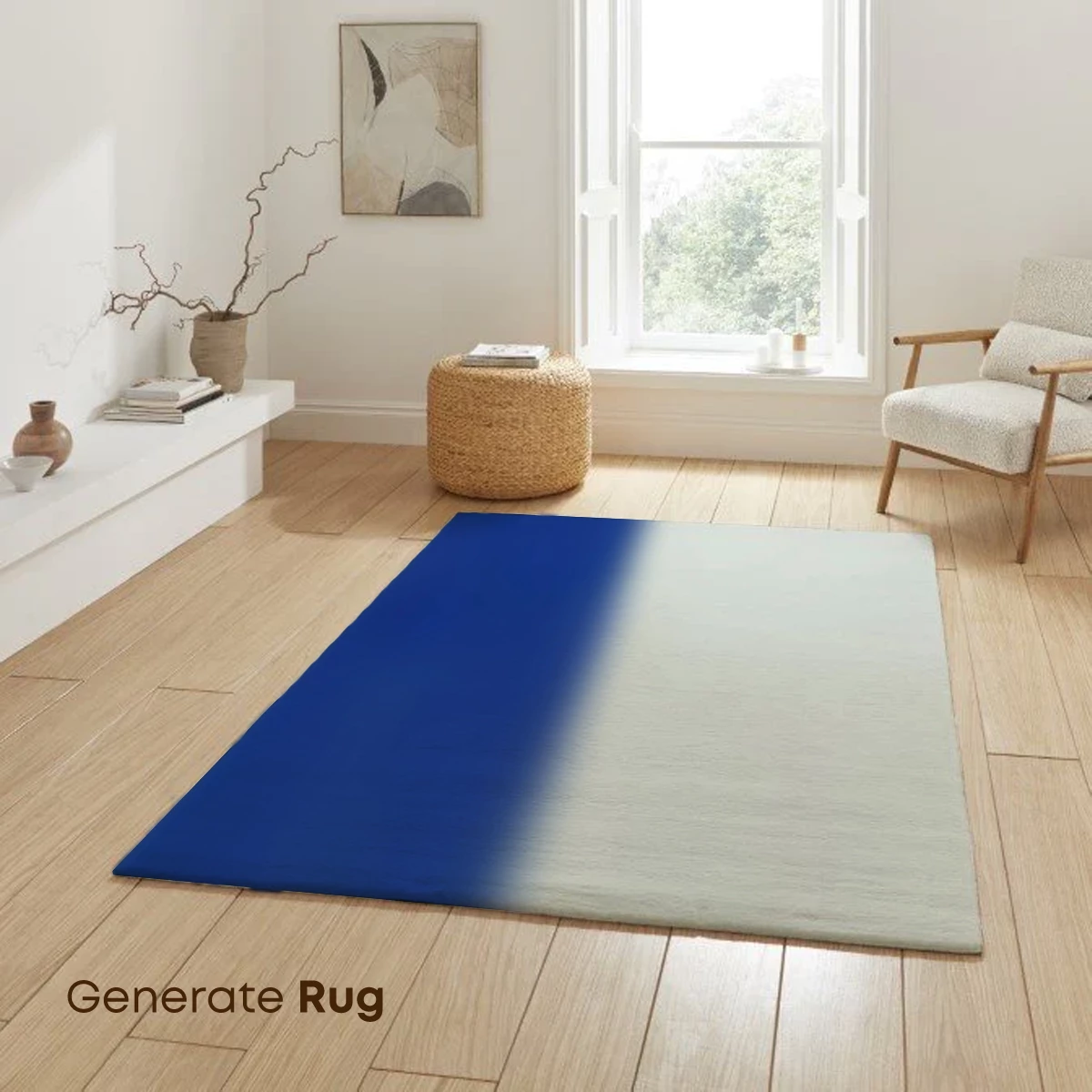 Blue Divide: Abstract Minimalism - Image 6