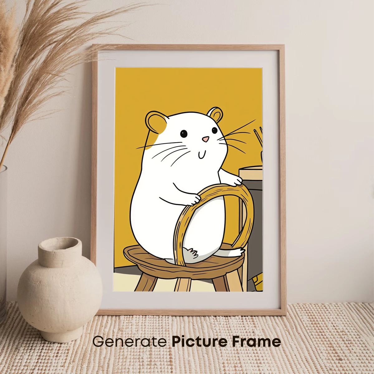 Chubby Hamster Chef: Whimsical Kitchen Art - Image 7