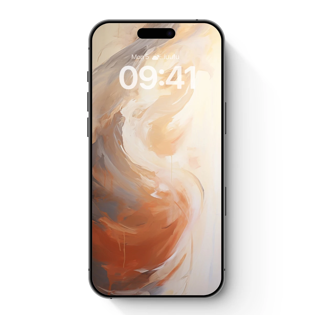 Abstract Maternity Glow: Brushstroke Embrace