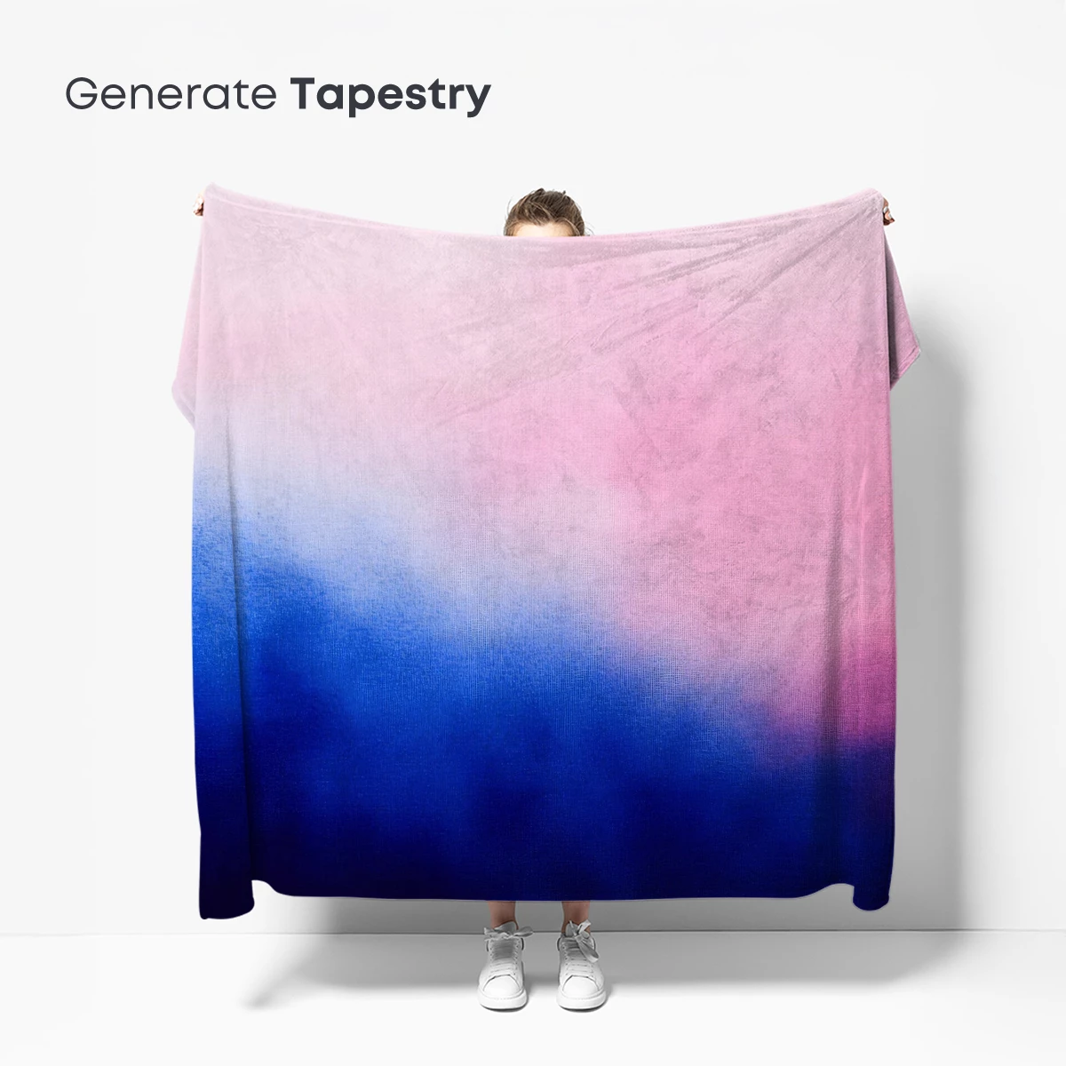 Misty Dawn Gradient: Pink and Blue Ethereal Blend - Image 5