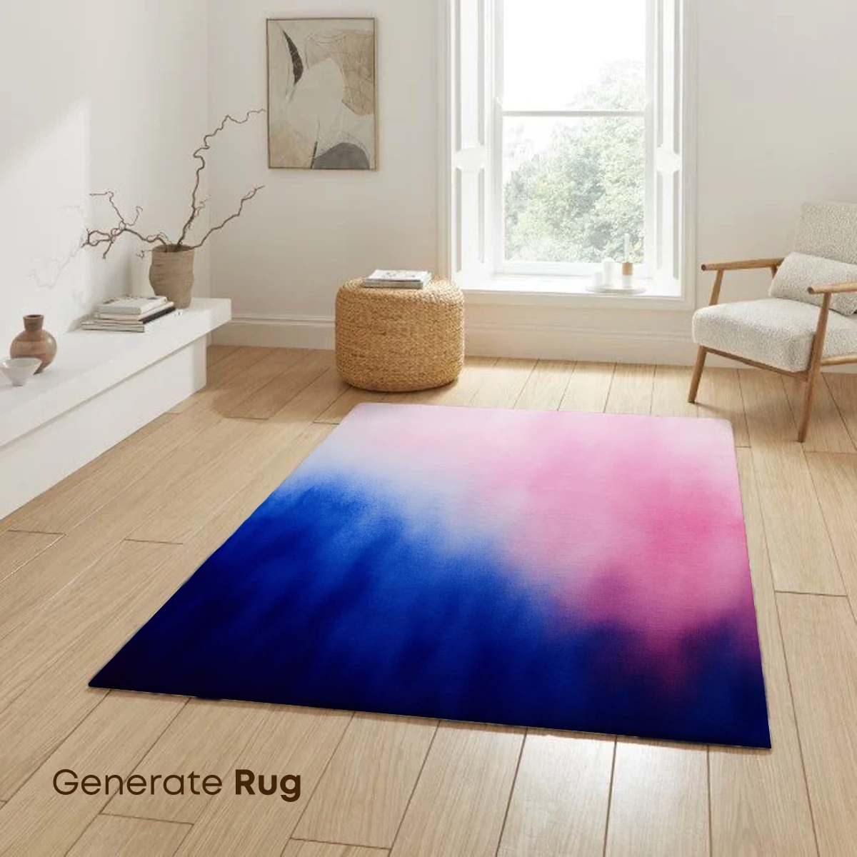 Misty Dawn Gradient: Pink and Blue Ethereal Blend - Image 6