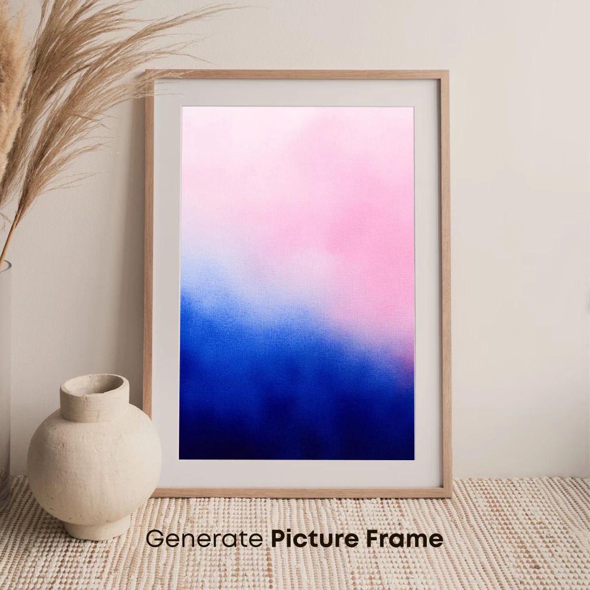 Misty Dawn Gradient: Pink and Blue Ethereal Blend - Image 7