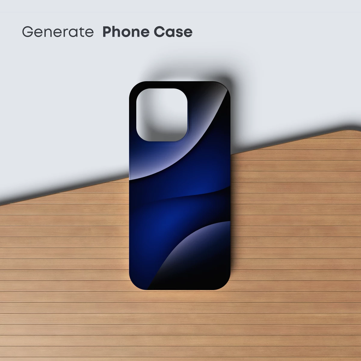 Eclipse of Serenity: Blue Gradient Abstraction - Image 3