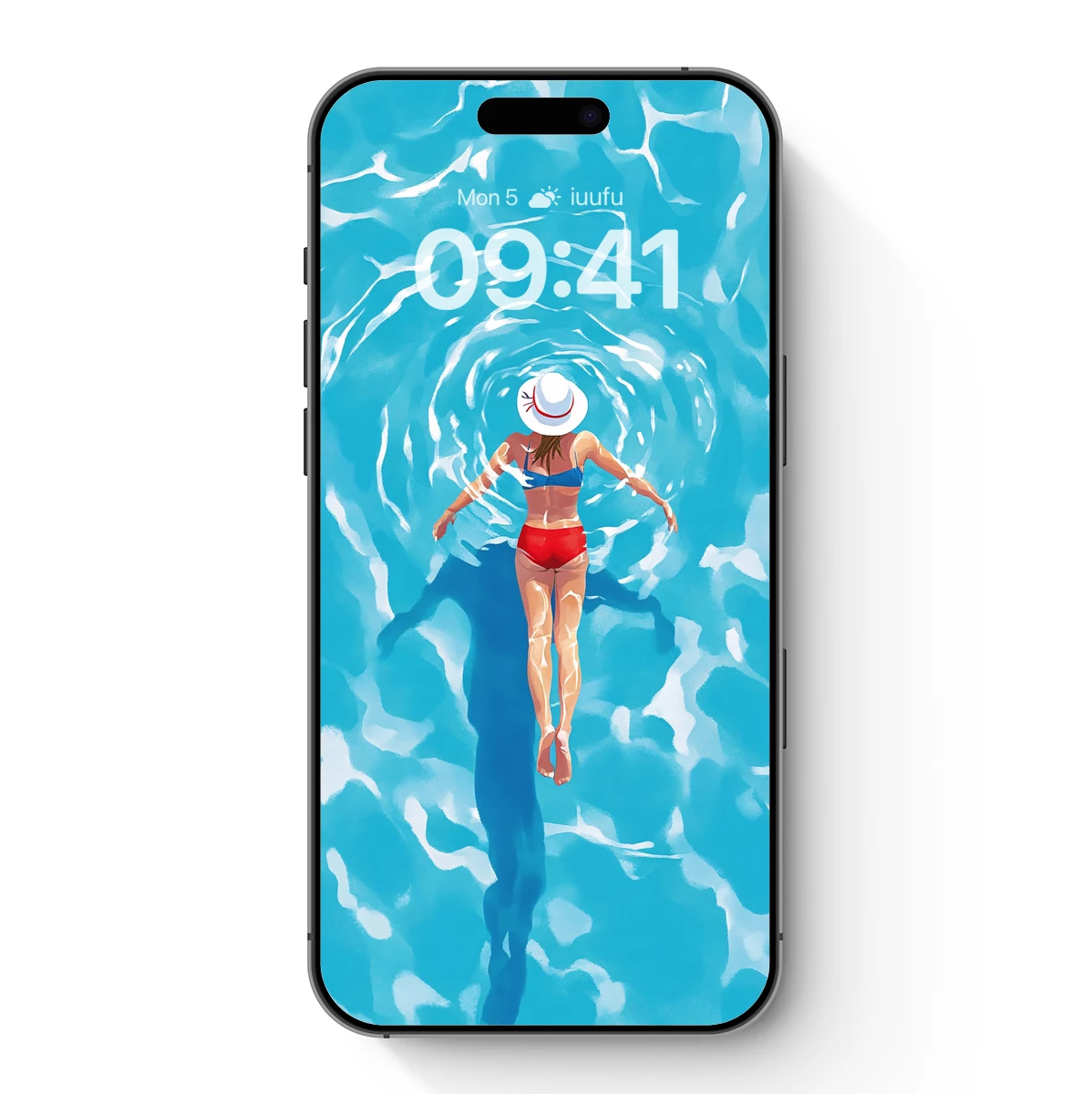 Aquatic Serenity: Floating in Turquoise Dreams