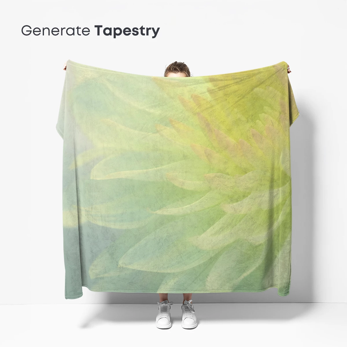 Ethereal Bloom: Soft Yellow Dahlia in Mist - Image 5