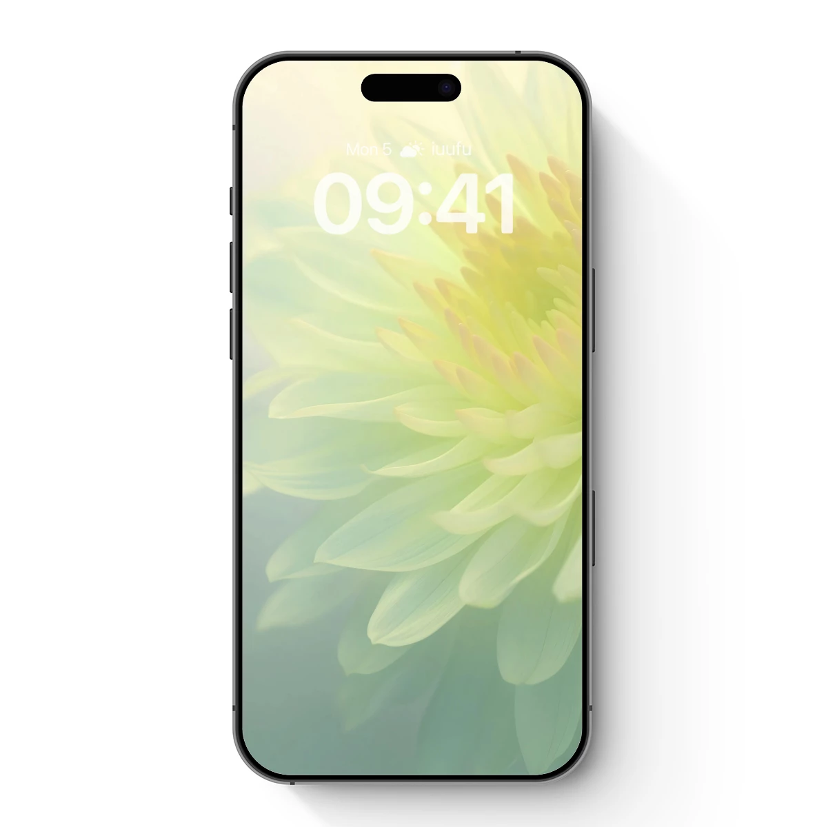 Ethereal Bloom: Soft Yellow Dahlia in Mist