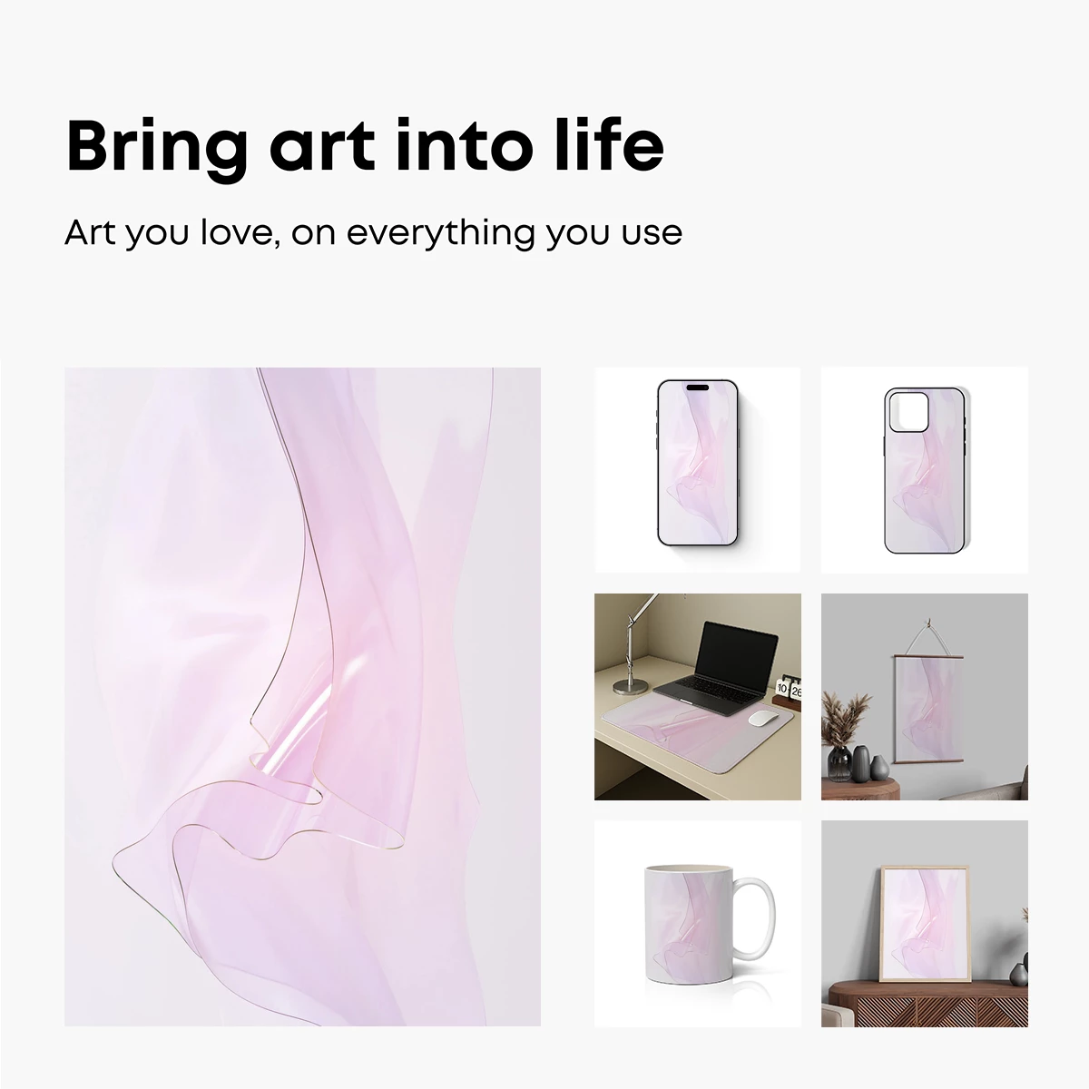 Ethereal Silk Dance: Soft Pink Elegance - Image 2