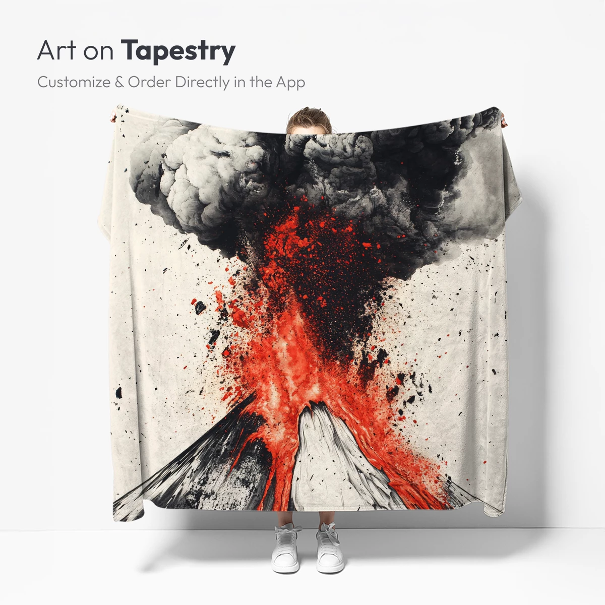 Eruption Symphony: Volcanic Fury in Abstract Art - Image 5