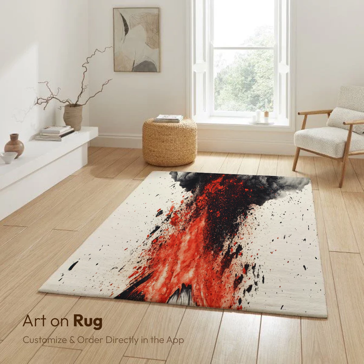 Eruption Symphony: Volcanic Fury in Abstract Art - Image 6