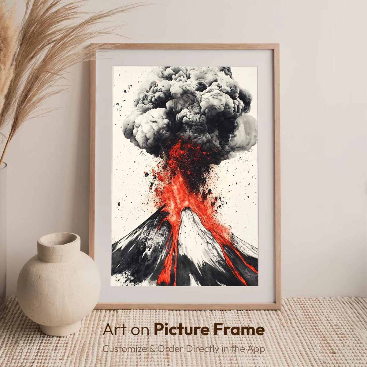 Eruption Symphony: Volcanic Fury in Abstract Art - Image 7