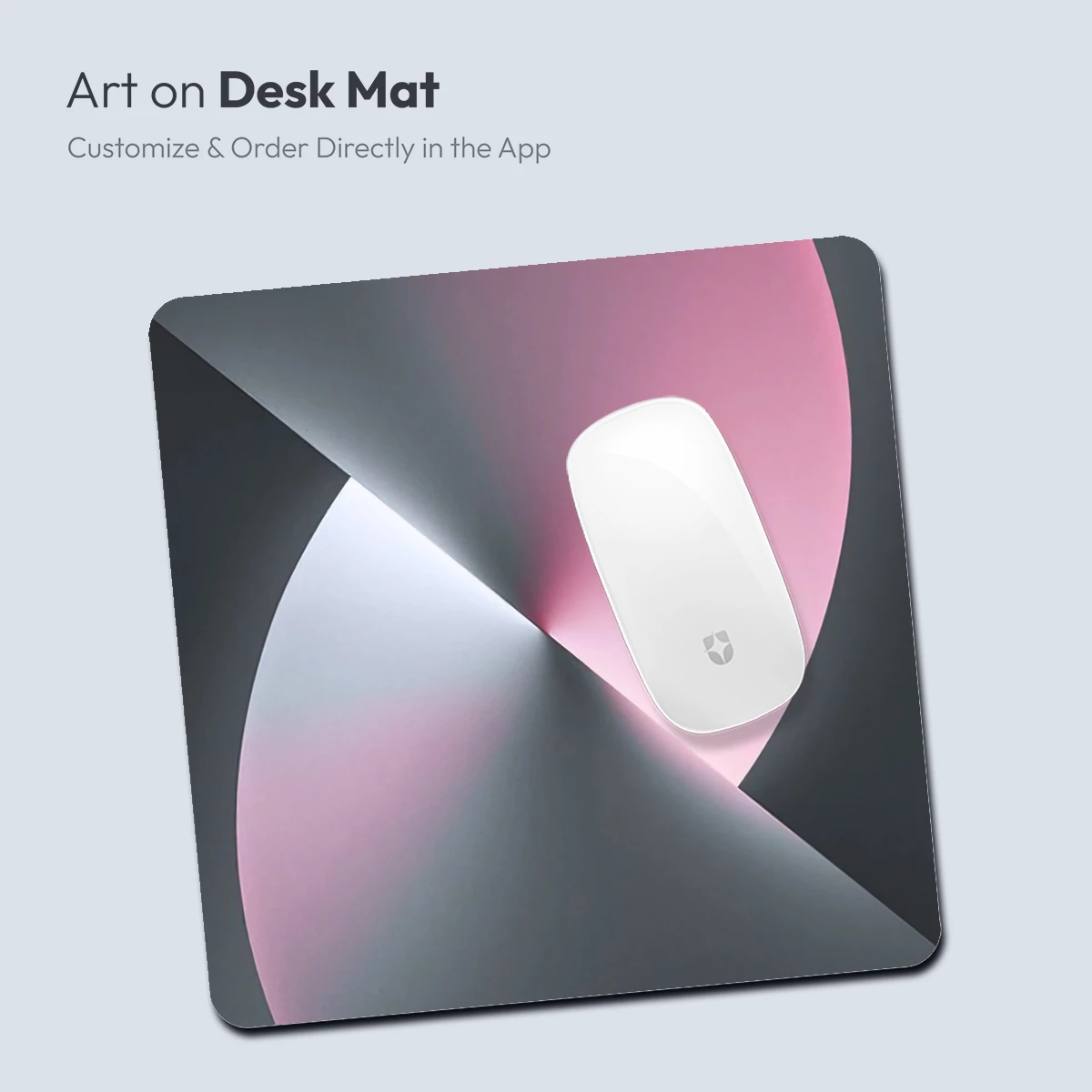 Eclipse of Serenity: Pink and Gray Abstract Harmony - Image 4