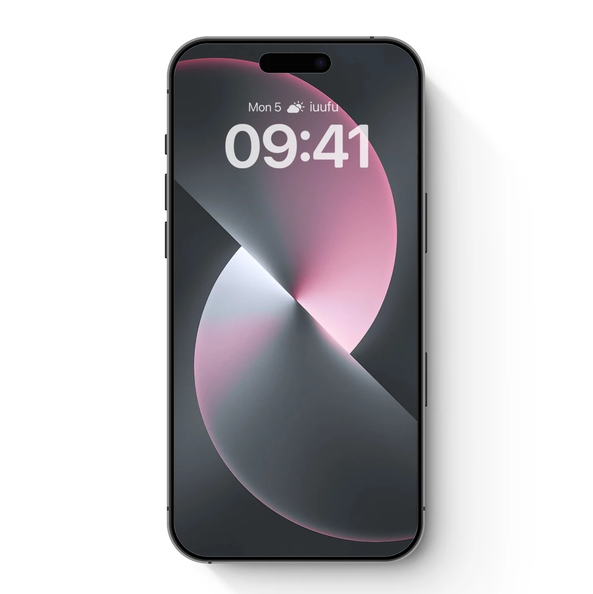 Eclipse of Serenity: Pink and Gray Abstract Harmony