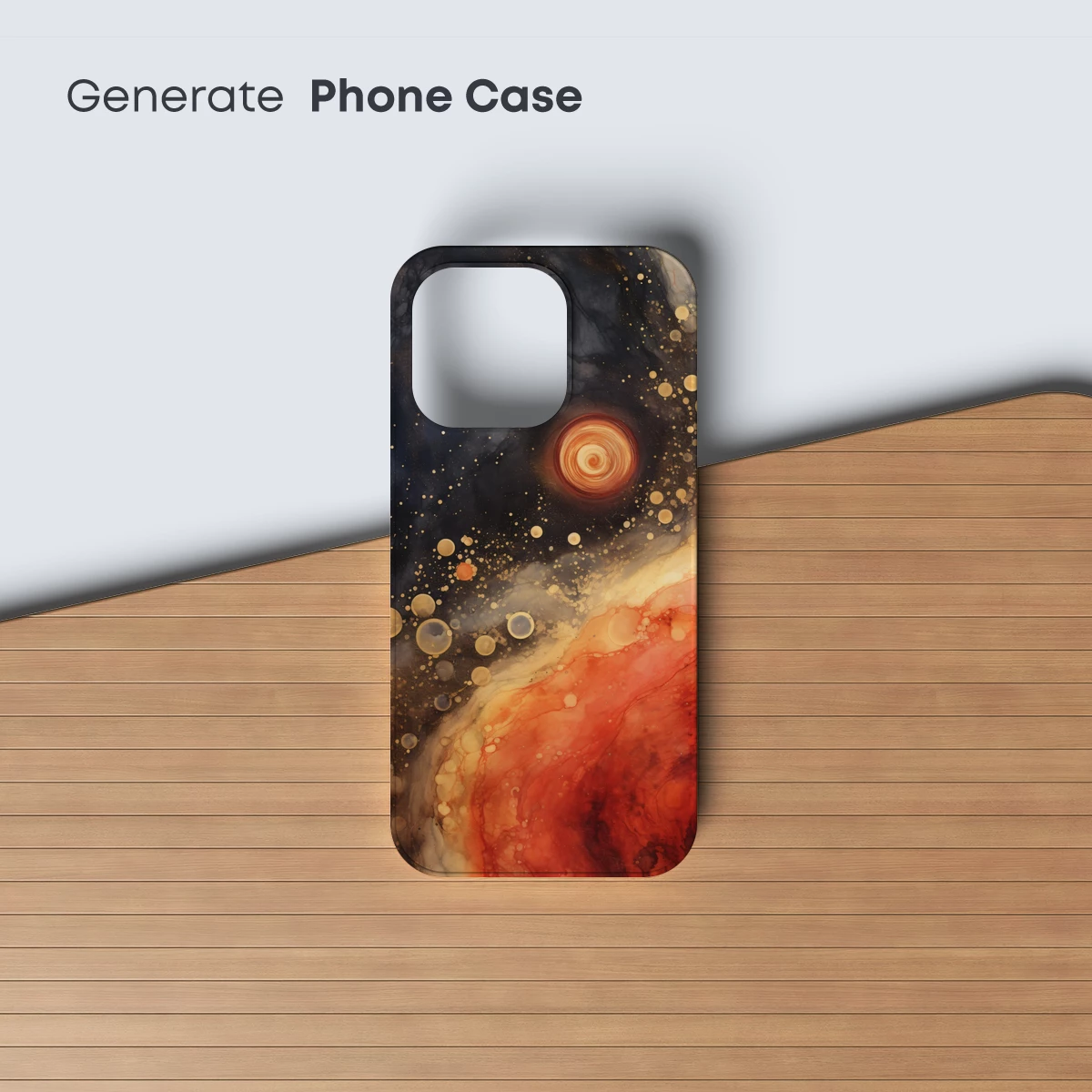 Cosmic Vortex: Abstract Fusion of Stars and Flames - Image 3