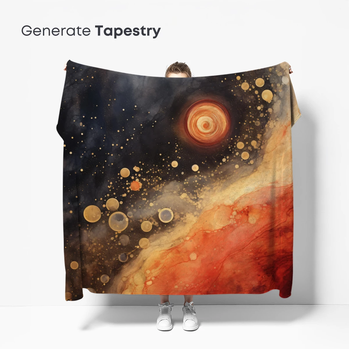 Cosmic Vortex: Abstract Fusion of Stars and Flames - Image 5