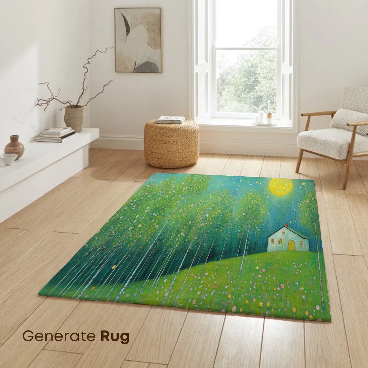 Enchanted Moonlit Grove: A Surreal Forest Retreat - Image 6