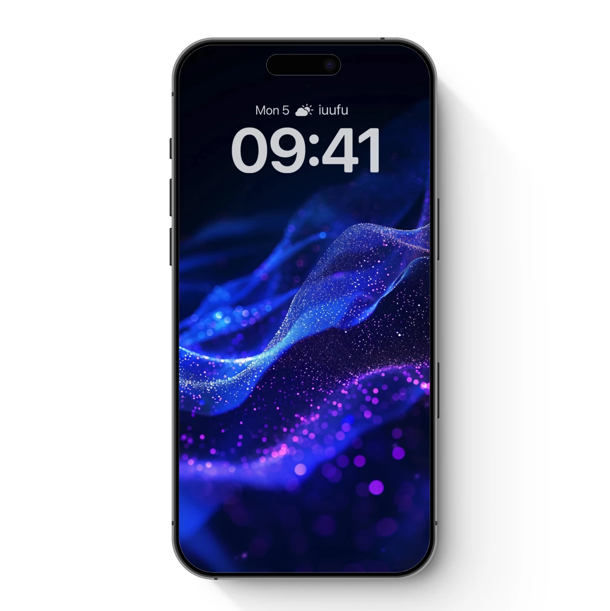 Galactic Wave Symphony: Blue and Purple Nebula Art