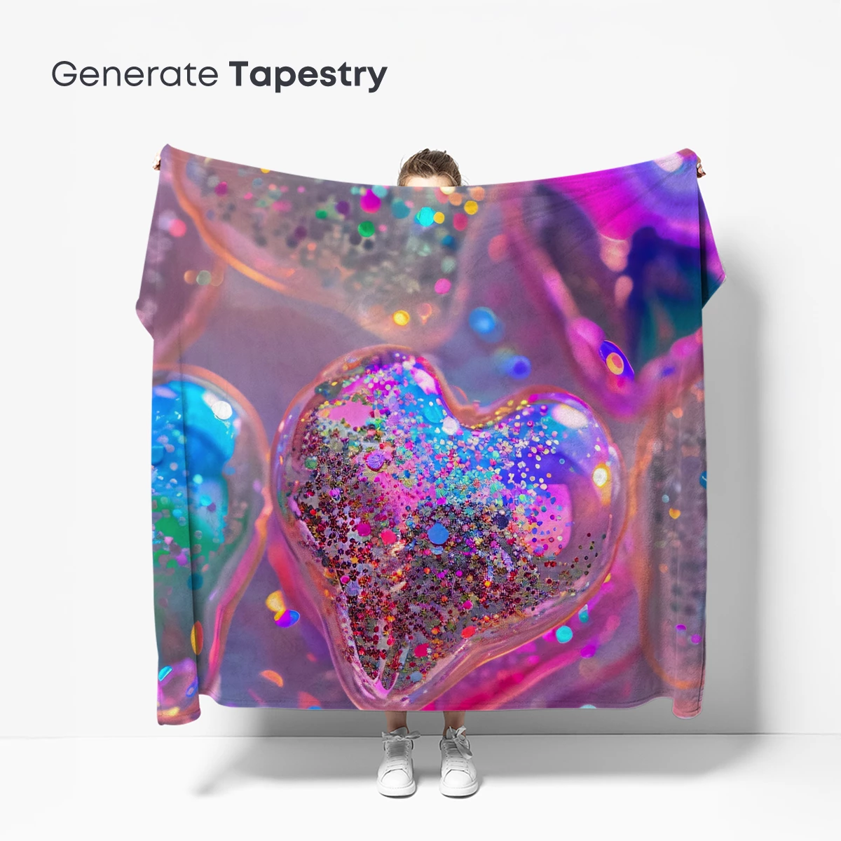 Glittering Heart Constellations: Neon Dreamscape - Image 5