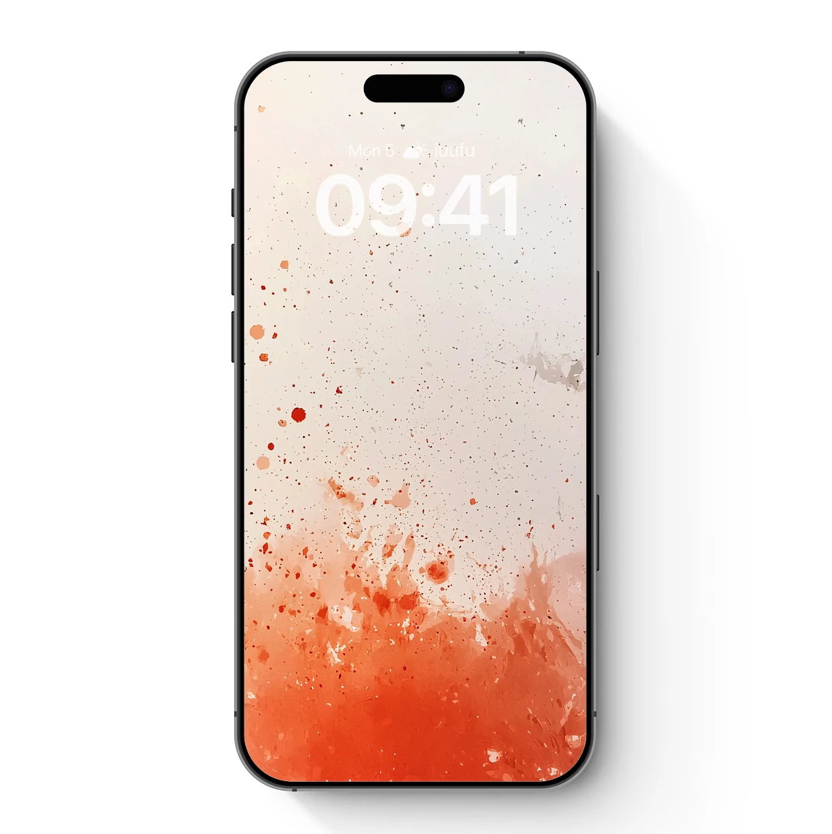 Crimson Splash: Abstract Ink Artistry