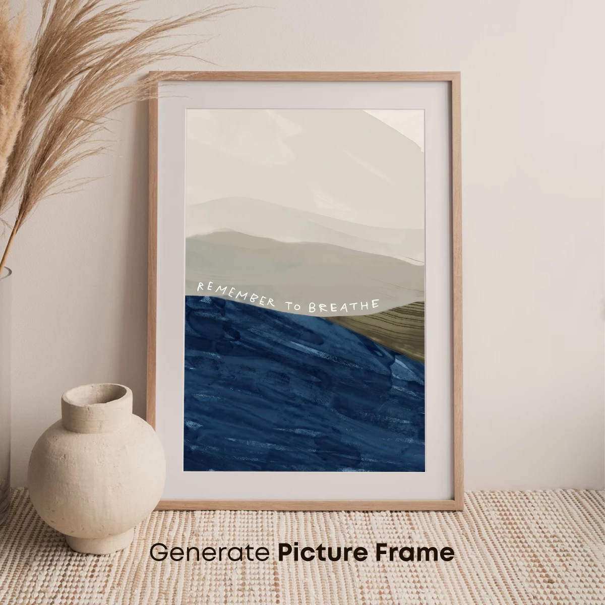 Breathe in Serenity: Abstract Mountain Calm - Image 7