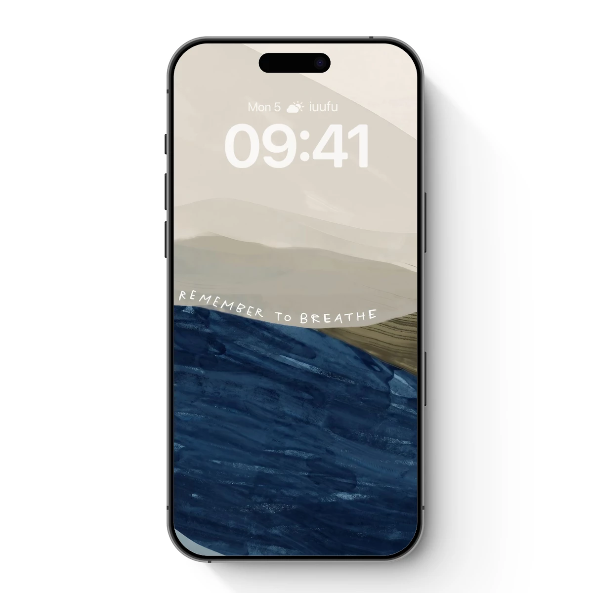 Breathe in Serenity: Abstract Mountain Calm