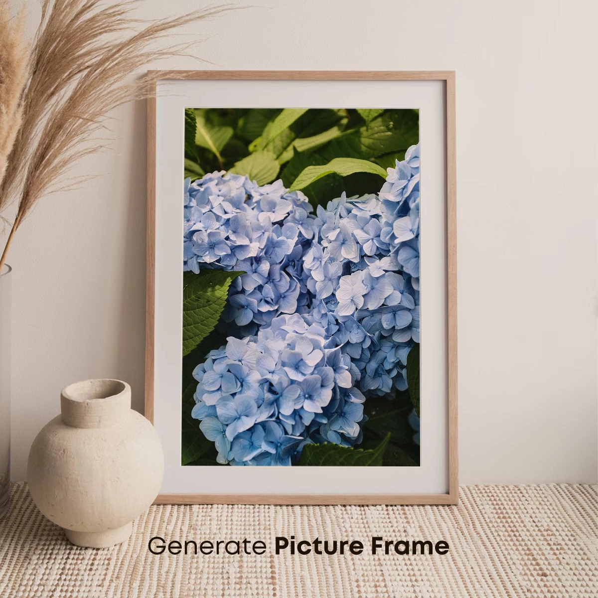 Ethereal Blue Hydrangeas in Verdant Embrace - Image 7
