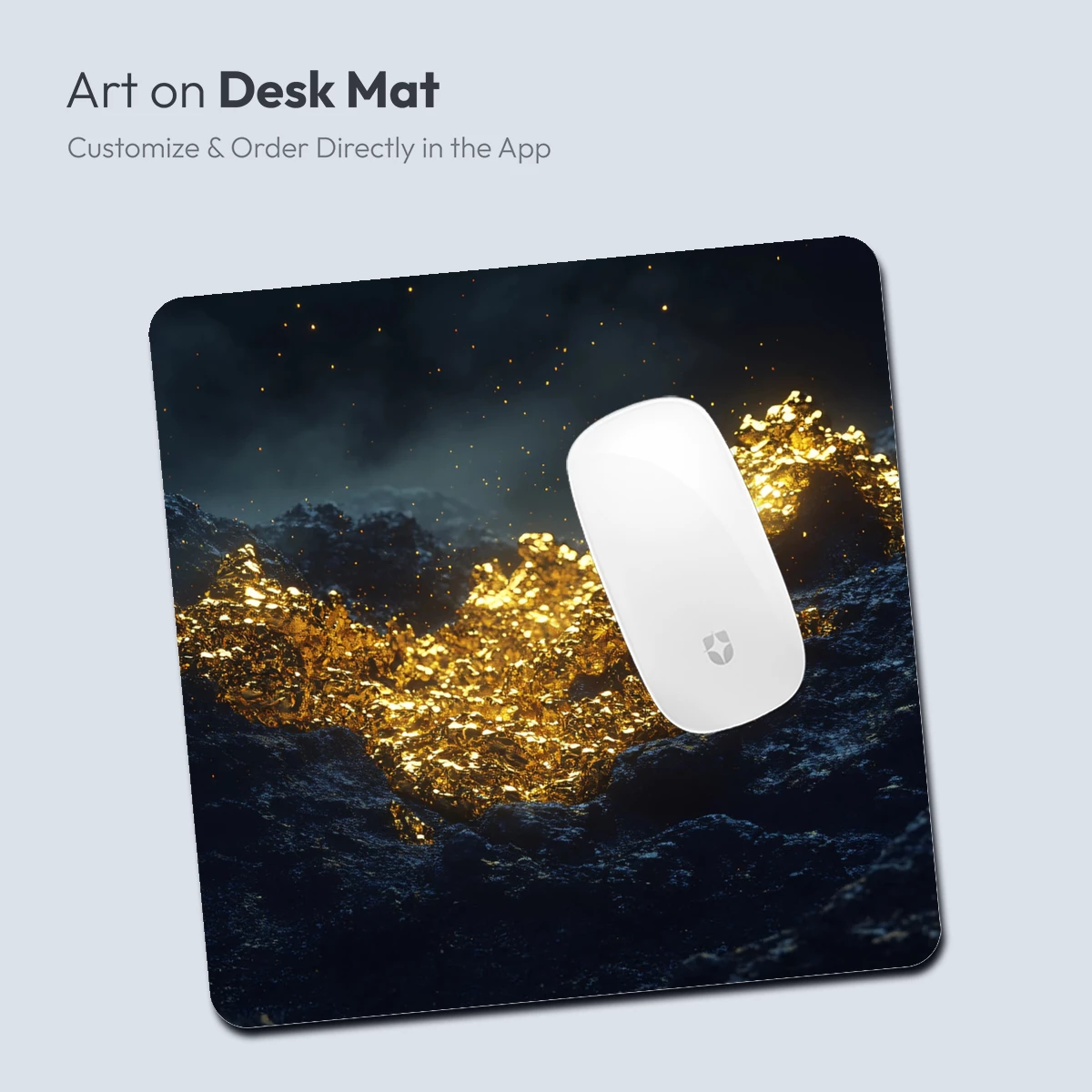 Golden Lava Flow Under Midnight Skies - Image 4