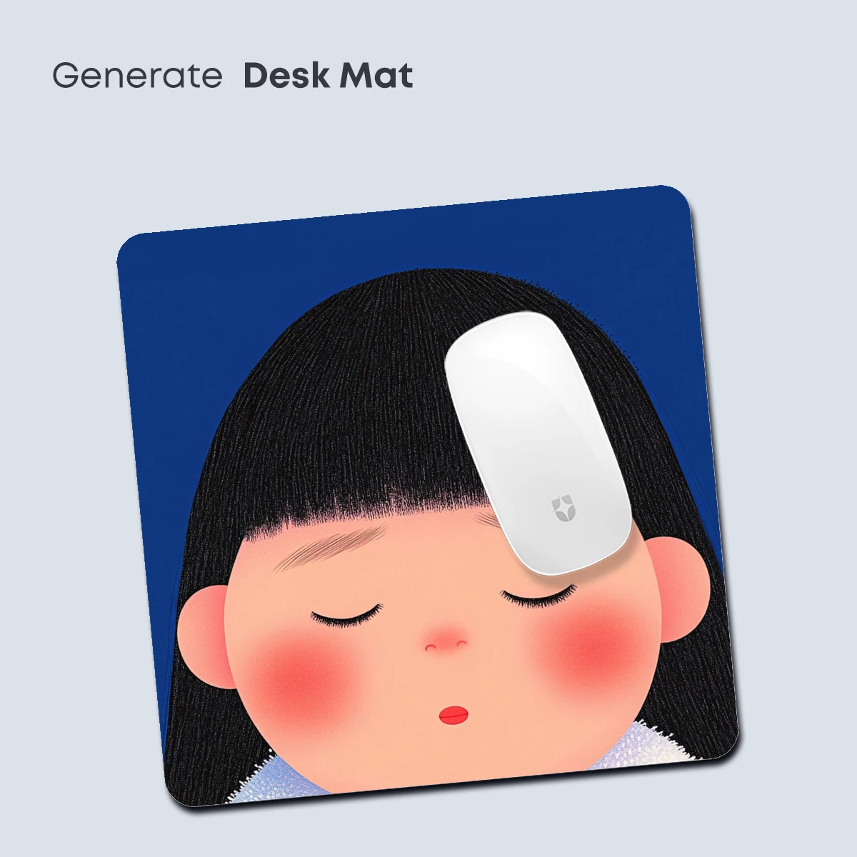 Charming Cartoon Girl with Festive Mooncake - Image 4