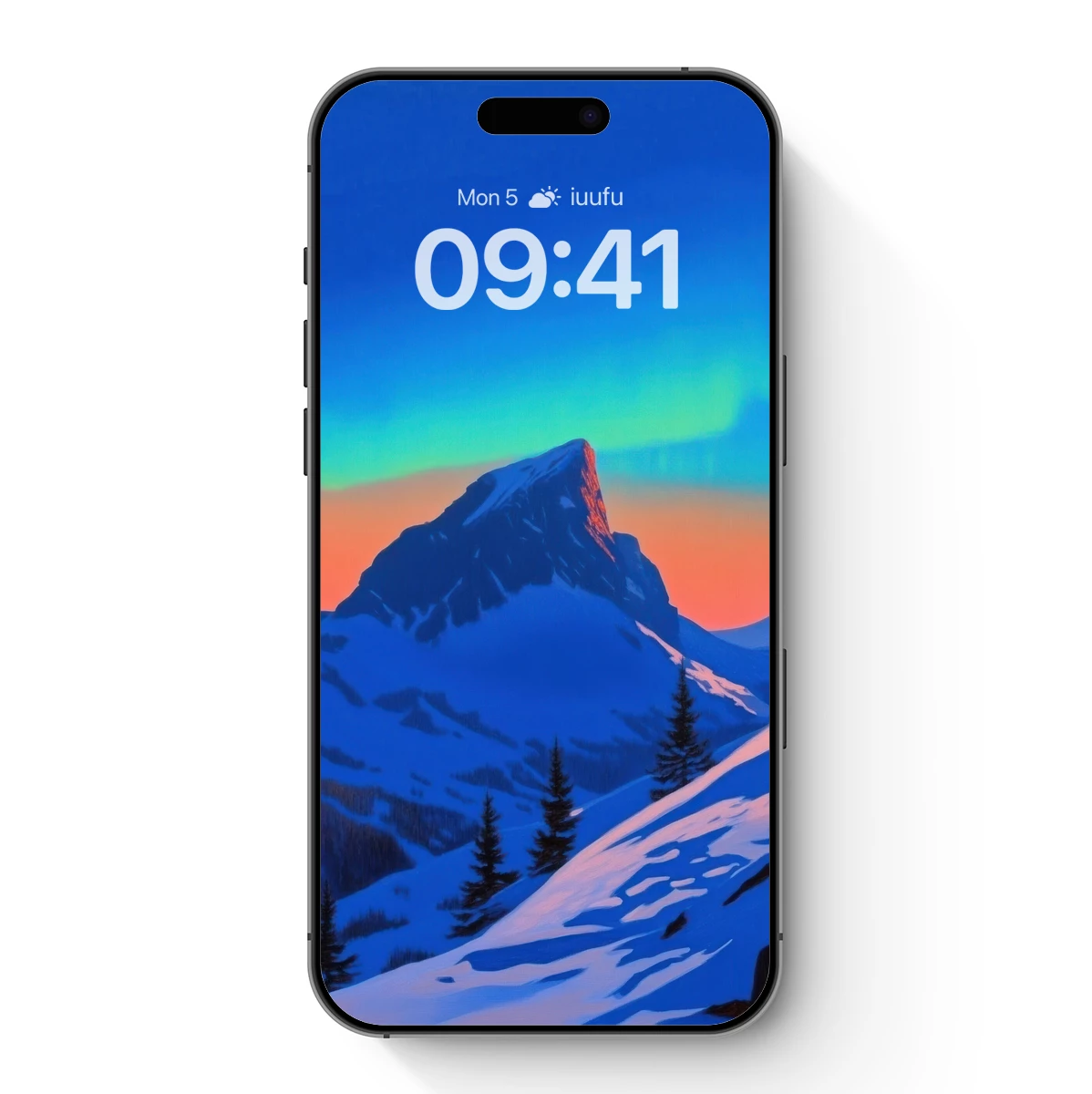 Aurora Over Snowy Peaks