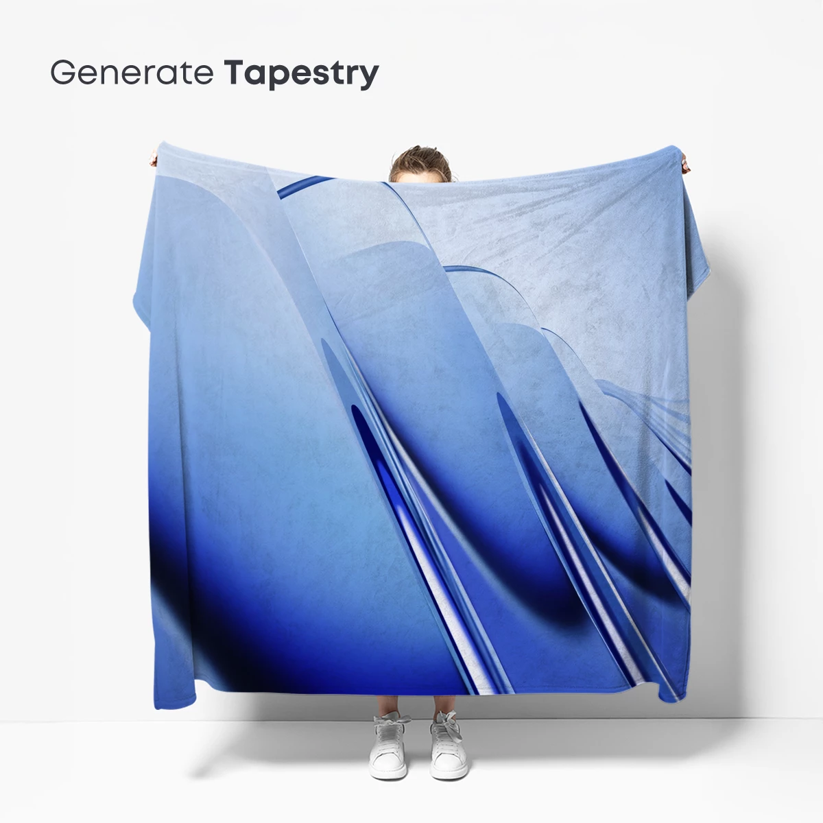 Blue Gradient Elegance: Abstract Flow Lines - Image 5