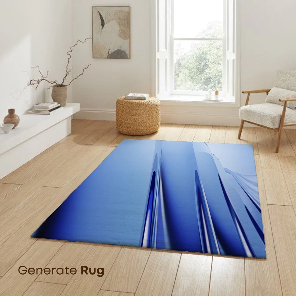 Blue Gradient Elegance: Abstract Flow Lines - Image 6