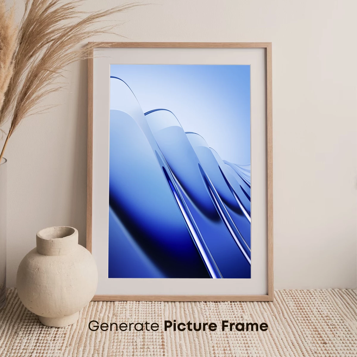 Blue Gradient Elegance: Abstract Flow Lines - Image 7